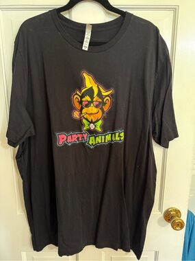 Bella Canvas Black Graphic Tee with White Neck Tag